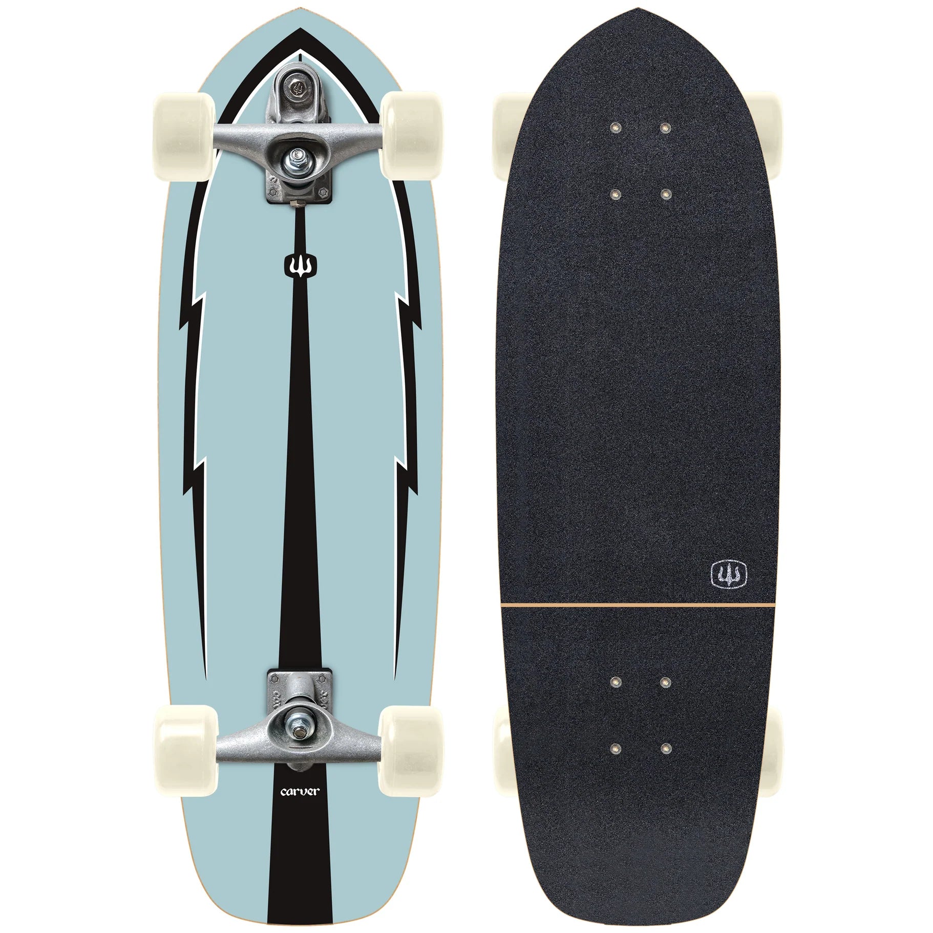 Carver Blue Thunder C7 Raw Complete Surf Skate 30.75" x 9.75"