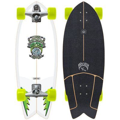 Carver X ...LOST Pisces C7 Raw Complete Surf Skate 29" x 10.5"