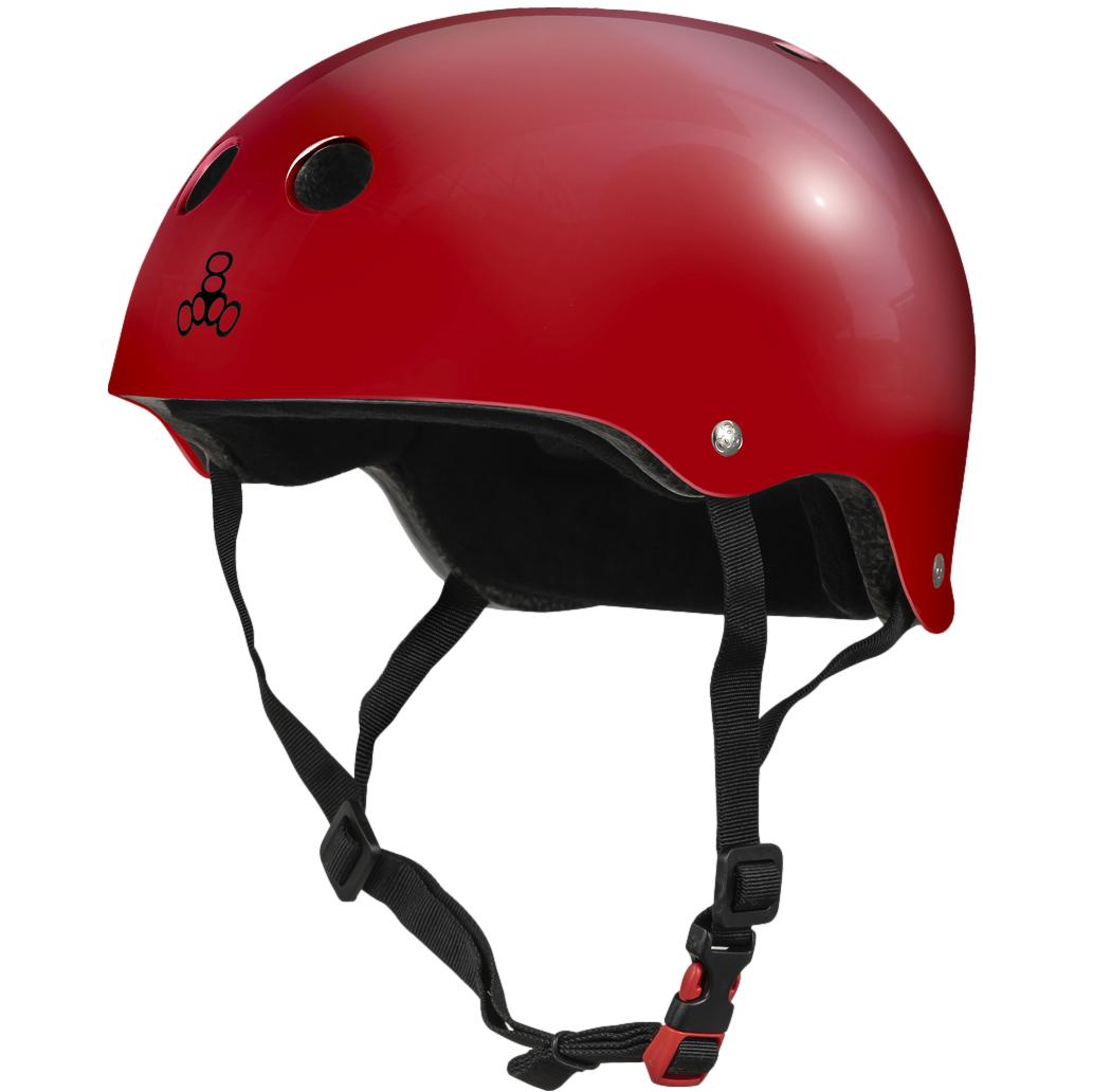 Triple 8 THE Certified Helmet SS Scarlet Red Glossy