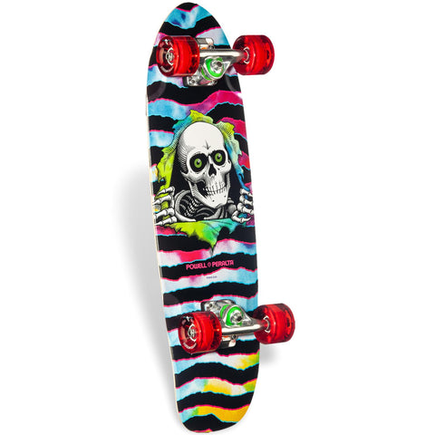 Powell Peralta Sidewalk Surfer Checker Ripper Tie Dye Complete Cruiser Skateboard 7.75 x 27.20
