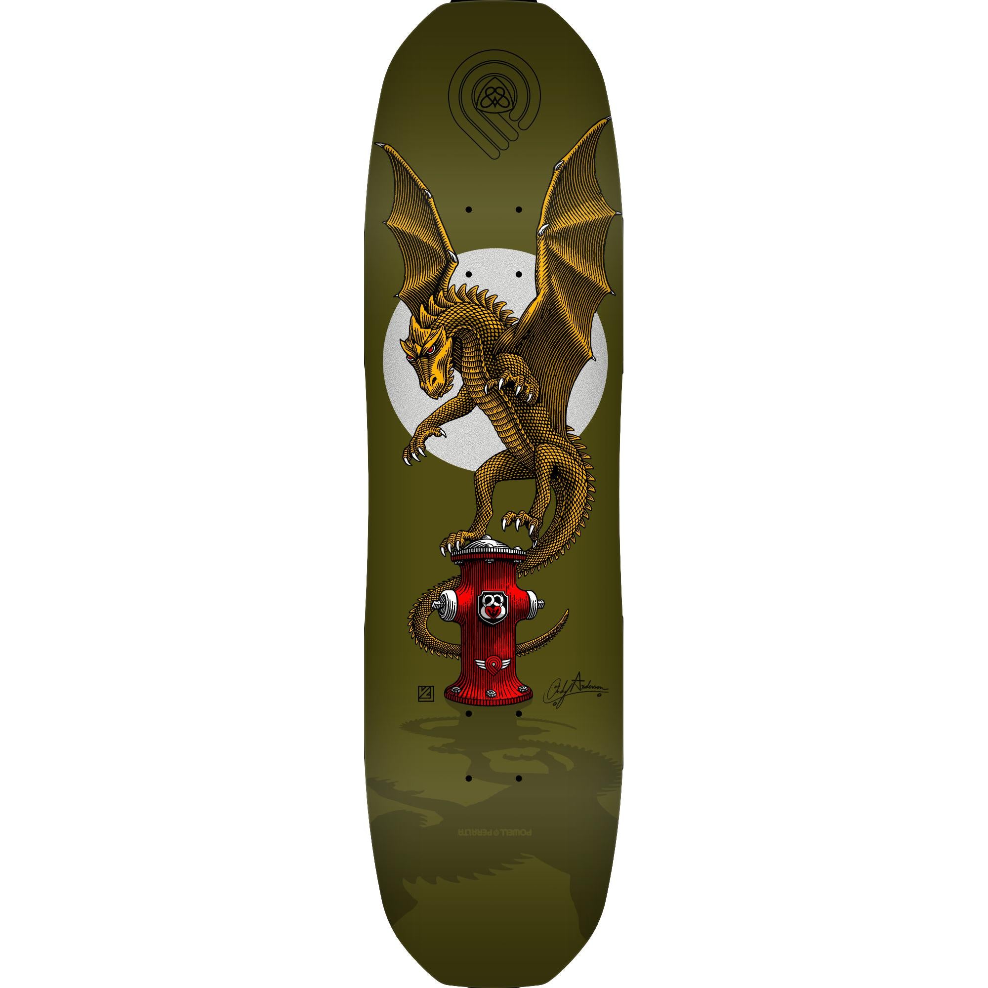 Powell Peralta Pro Andy Anderson Hydrant 7-Ply Maple Skateboard Deck - Shape 311 - 8.45 x 31.8