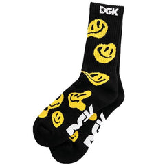 DGK Crew Socks Drip Black