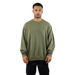 Dickies Classic Label Heavyweight Oversized Box Fit Sweatshirt Washed Dark Khaki