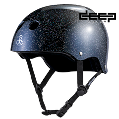 Triple 8 Deep Cover Helmet Black Glitter