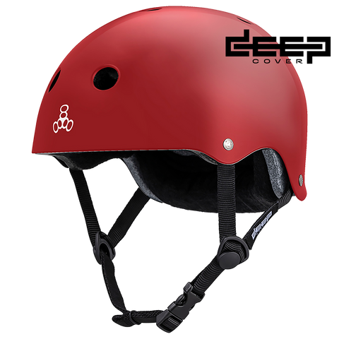 Triple 8 Deep Cover Helmet Red Glossy