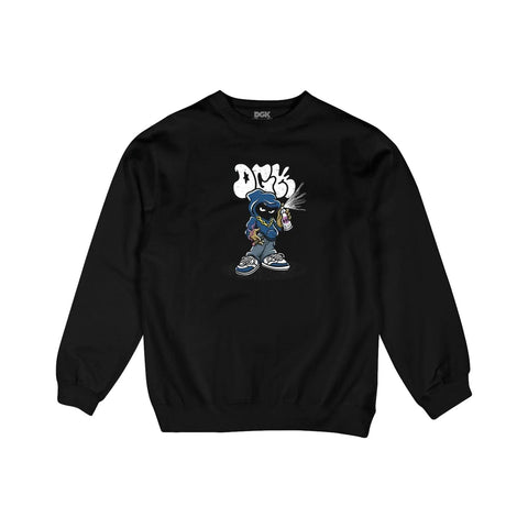 DGK Menace Crewneck Sweater Black