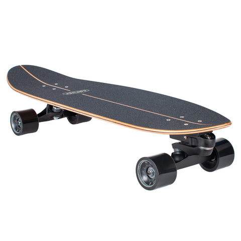 Carver Black Label C7 Coal Satin Complete Surf Skate 32.5" x 10"