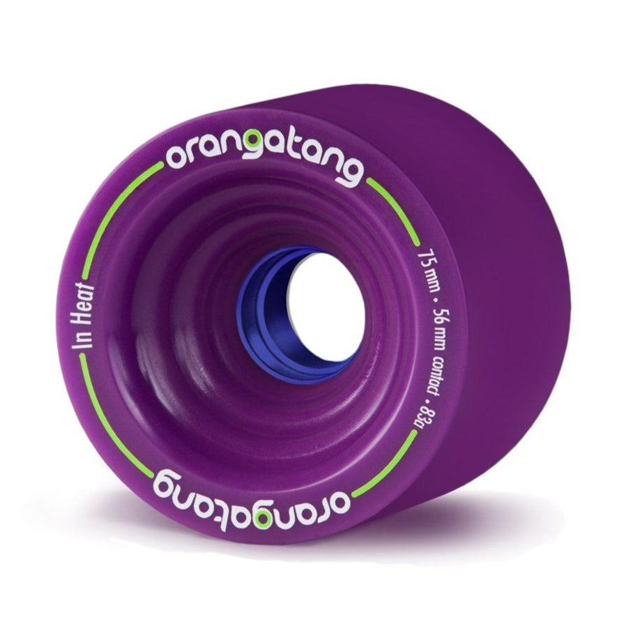 Orangatang In Heat Purple 75mm / 83a Longboard Wheels