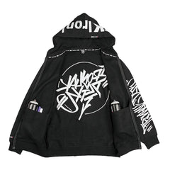 DGK x Ironlak Tag Zip Hood Black