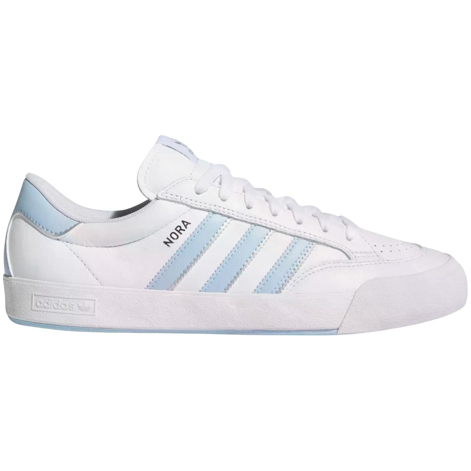 Adidas Nora Skateboarding Shoe White / Sky Blue Adidas Nora Skateboarding Shoe White / Sky Blue