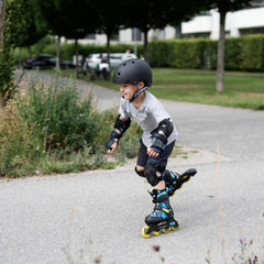 K2 Raider Pro Junior Skates Light Blue/Yellow