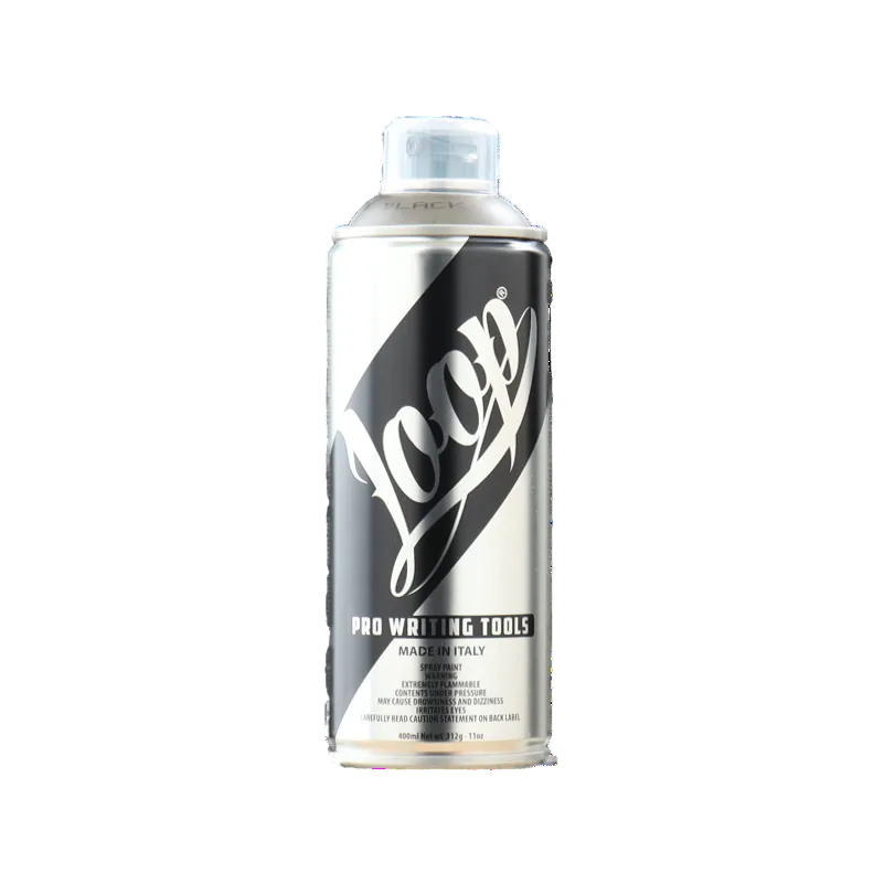 Loop Spray Paint 400ml - Transparent Techie Black