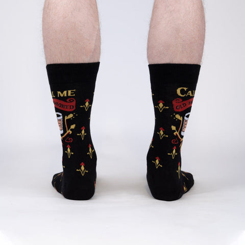 Sock it to Me "Call Me Old Fashioned" Mens Crew Socks