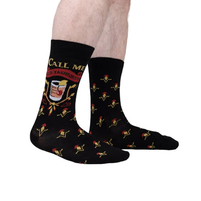 Sock it to Me "Call Me Old Fashioned" Mens Crew Socks