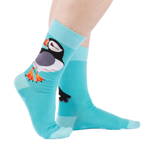 Sock it to Me "Puffin Awesome" Mens Crew Socks