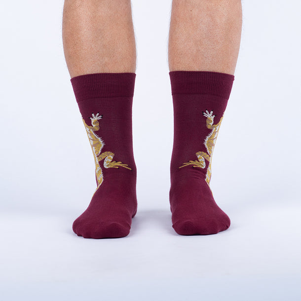 Sock it to Me "Bearded Dragon" Mens Crew Socks