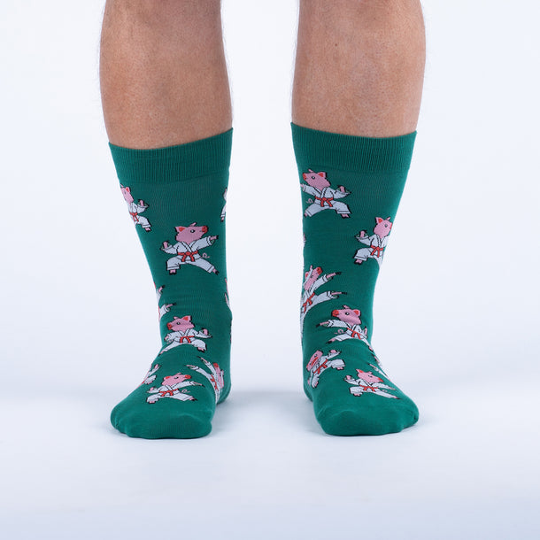 Sock it to Me "Pork Chop" Mens Crew Socks