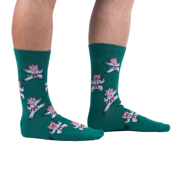 Sock it to Me "Pork Chop" Mens Crew Socks