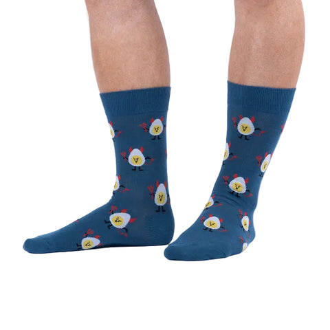 Sock it to Me "Deviled Eggs" Mens Crew Socks