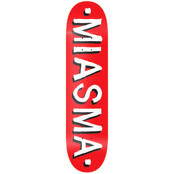 Miasma Logo Red Skateboard Deck
