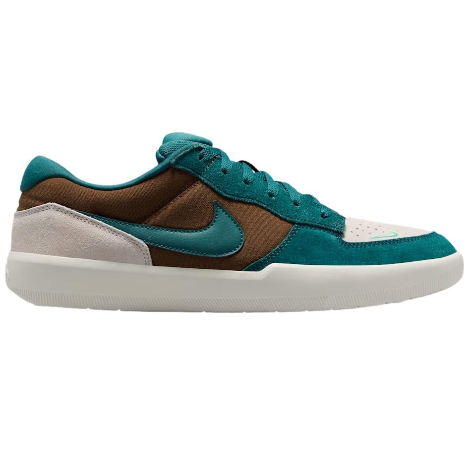 Nike SB Force 58 Mens Skate Shoe Mosswood Brown / Geode Teal