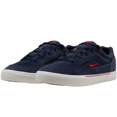 Nike SB Malor Skate Shoe Obsidian Navy / Gym Red