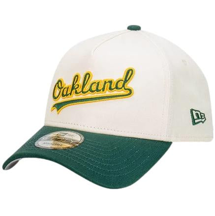 New Era 9FORTY Oakland Athletics Adjustable Snapback Cap Bone / Green