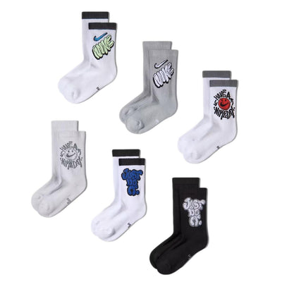 Nike Everyday Cushioned Youth Socks 6 Pack