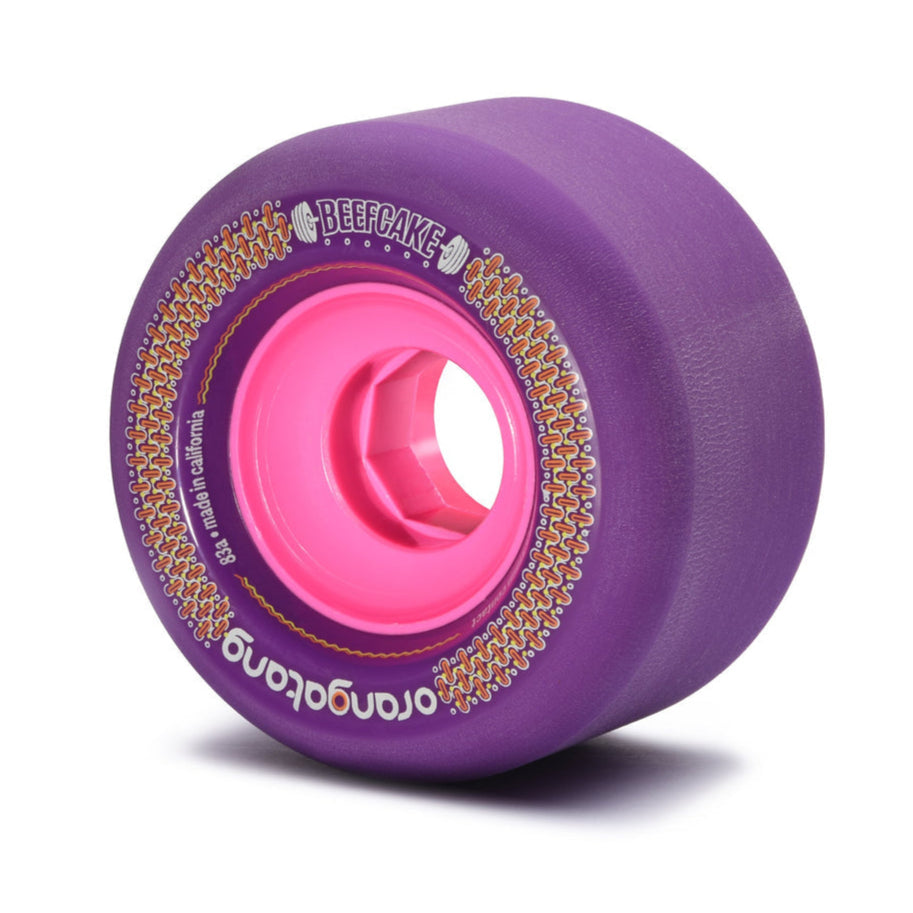 Orangatang Beefcake Purple 73mm / 83a Longboard Wheels