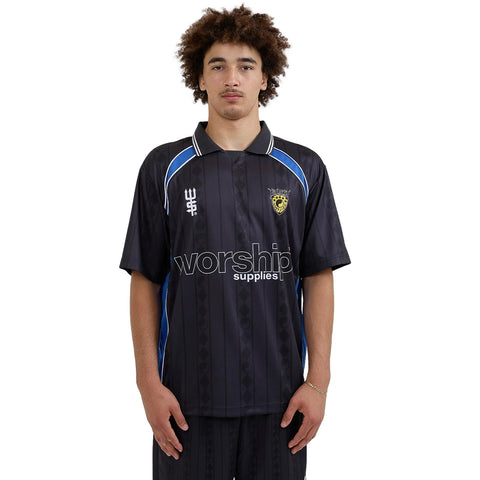 Worship Supplies Fever Football Jersey Black / Blue