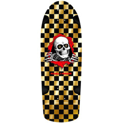 Powell Peralta Ripper OG Checker Gold Foil Skateboard Deck 10" x 30"