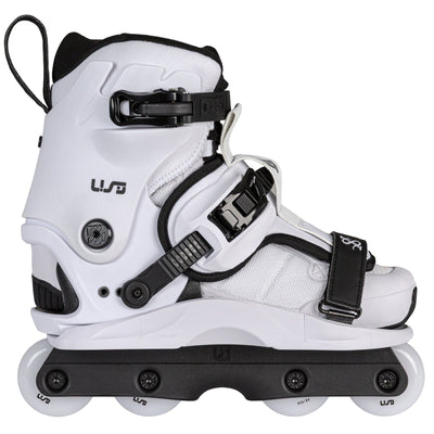 USD Shadow Team White Aggressive Inline Skates