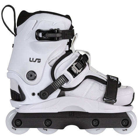 USD Shadow Team White Aggressive Inline Skates