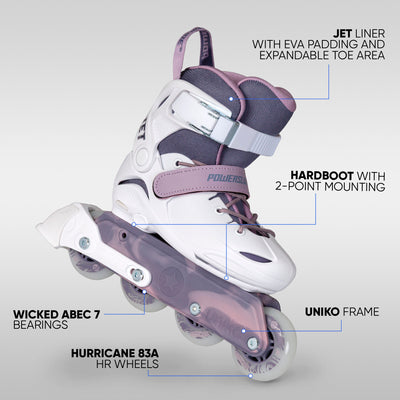 Powerslide Jet Blackberry Adjustable Inline Skates
