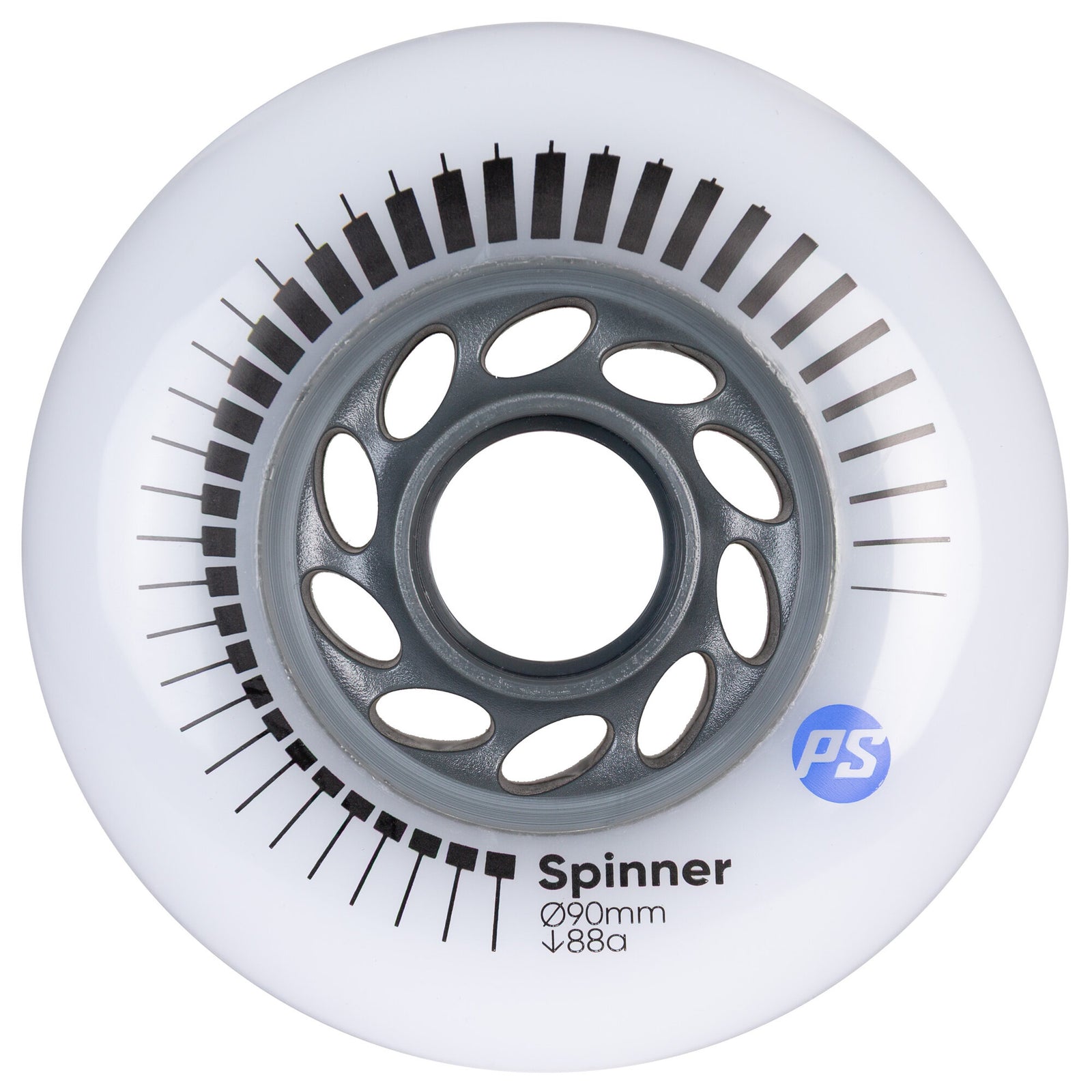 Powerslide Spinner Inline Wheels 90mm 88a White 4 Pack