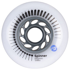 Powerslide Spinner Inline Wheels 90mm 88a White 4 Pack