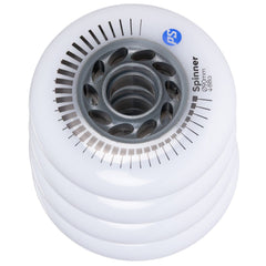 Powerslide Spinner Inline Wheels 90mm 88a White 4 Pack