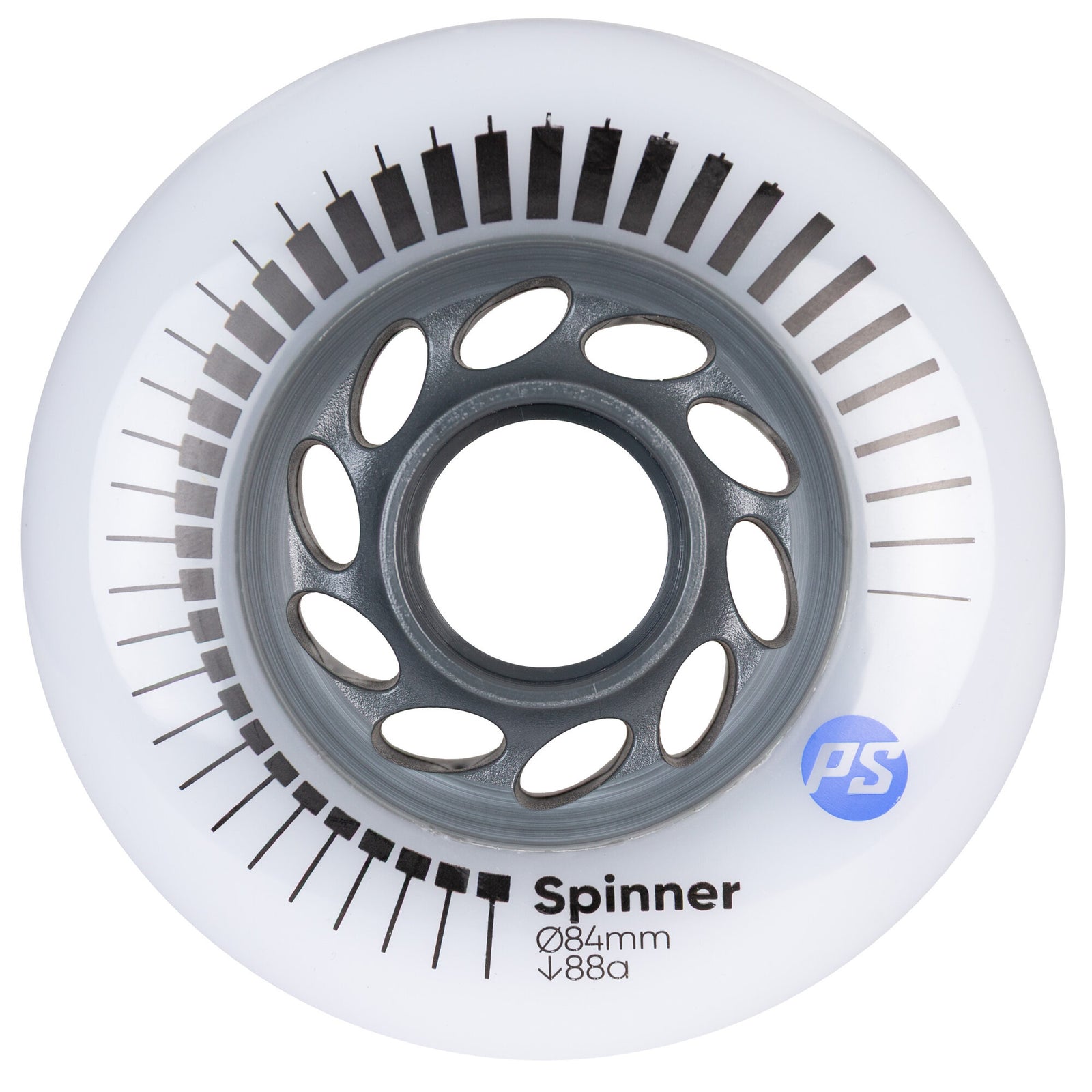 Powerslide Spinner Inline Wheels 84/ 88a White 4 Pack