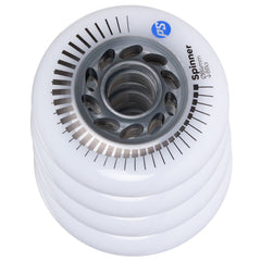 Powerslide Spinner Inline Wheels 84/ 88a White 4 Pack