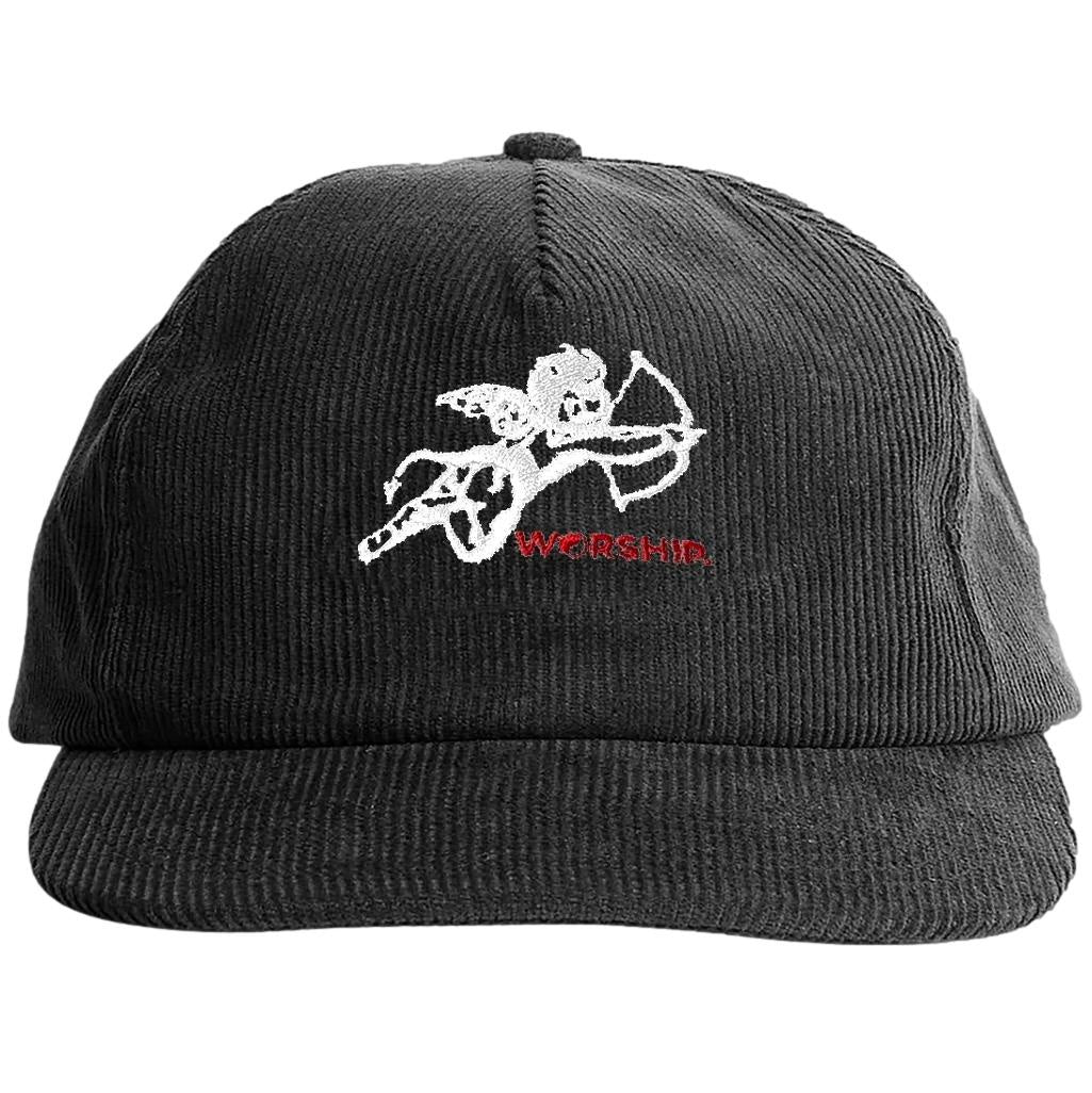 Worship Cherub Cord Cap Black