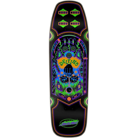 Santa Cruz Delfino Pinball Shaped 9.14" Skateboard Deck