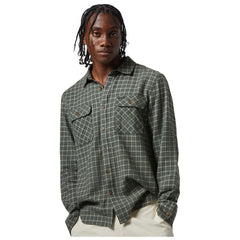 Brixton Lightweight Ultra Flannel Shirt Ivy Green / White