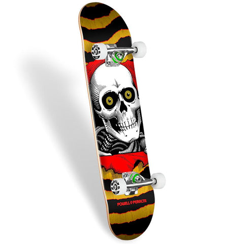 Powell Peralta Ripper Birch Complete Skateboard Red / Yellow 7.75 X 31.08