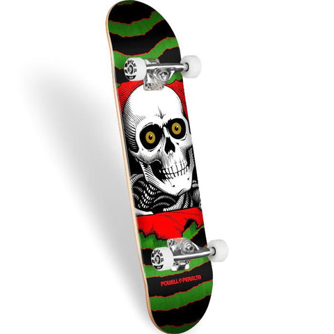Powell Peralta Ripper Birch Complete Skateboard Green / Red 8 X 31.45"