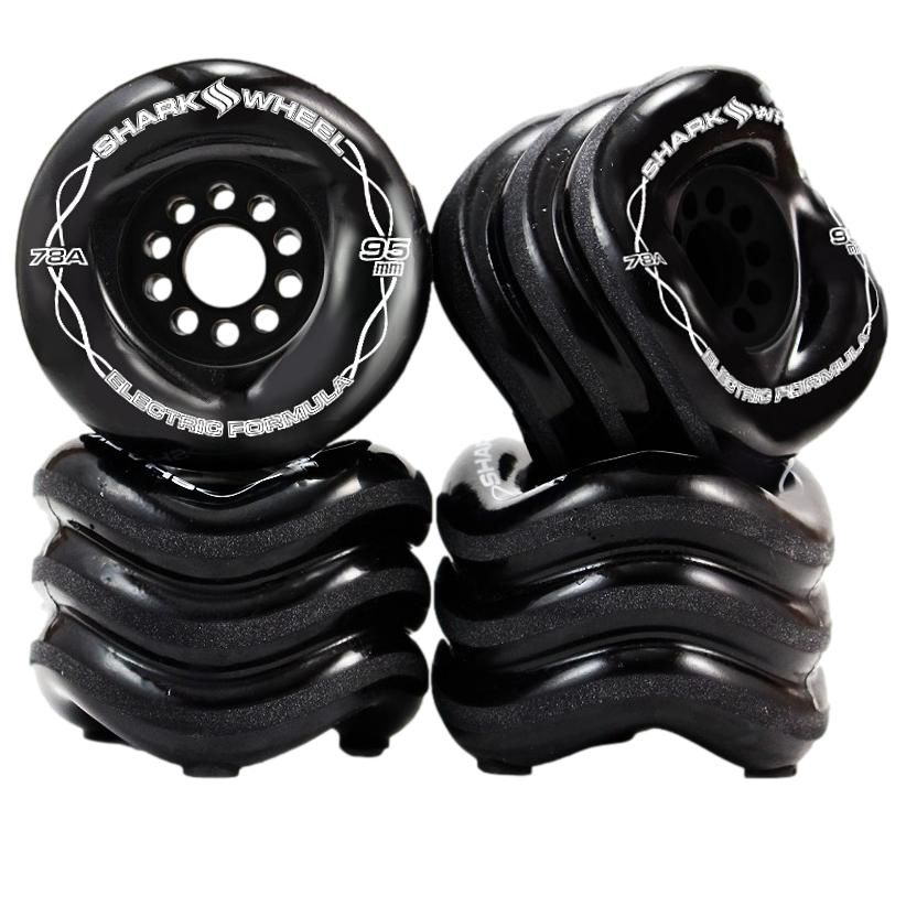 Shark Wheel 95MM / 78A Black Megalodon Formula Skateboard Cruiser Wheels