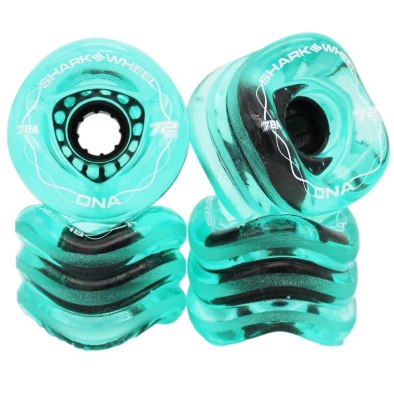 Shark Wheel 72MM / 78A DNA Transparent Emerald Skateboard Cruiser Wheels
