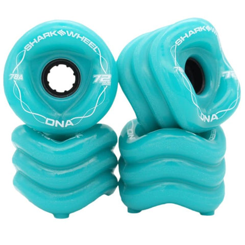 Shark Wheel 72MM / 78A DNA Turquoise Skateboard Cruiser Wheels