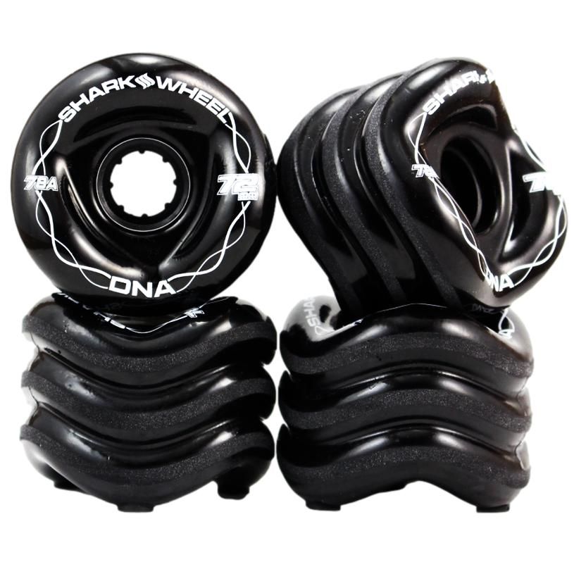 Shark Wheel 72MM / 78A DNA Black Skateboard Cruiser Wheels