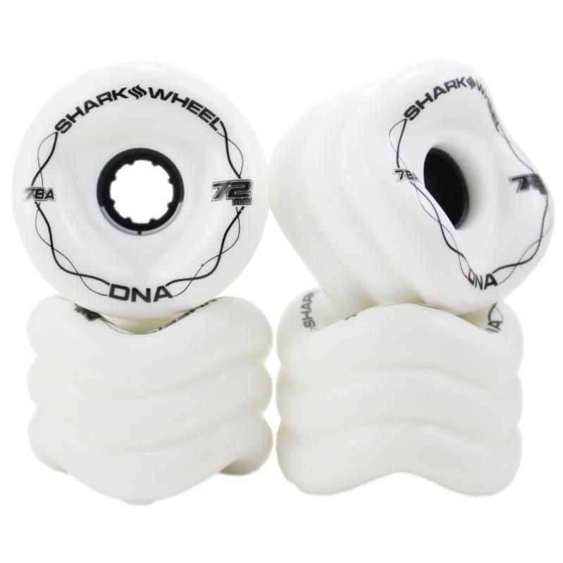 Shark Wheel 72MM / 78A DNA White Skateboard Cruiser Wheels