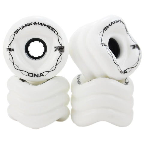 Shark Wheel 72MM / 78A DNA White Skateboard Cruiser Wheels